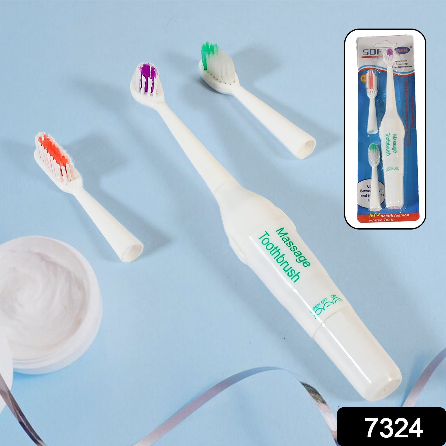 ELECTRIC TOOTHBRUSH FOR ADULTS AND TEENS, ELECTRIC TOOTHBRUSH BATTERY OPERATED DEEP CLEANSING TOOTHBRUSH (Battery Not included) ELECTRIC TOOTHBRUSH FOR ADULTS AND TEENS, ELECTRIC TOOTHBRUSH BATTERY OPERATED DEEP CLEANSING TOOTHBRUSH (Battery Not included)